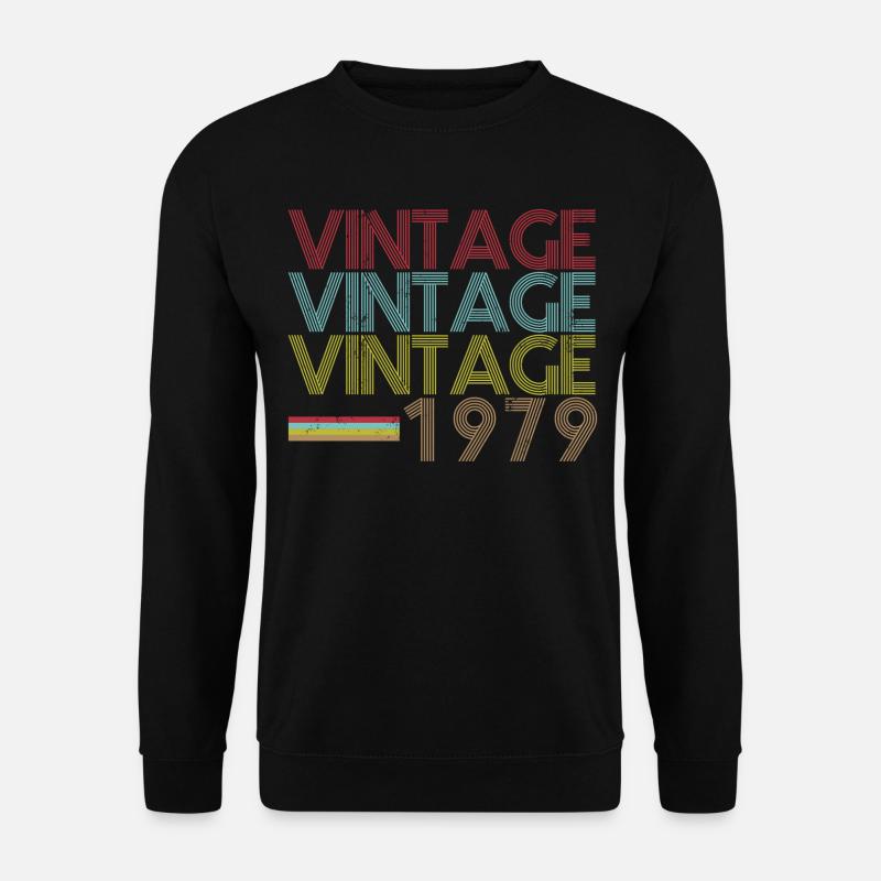 Vintage 1979 Geburtstag - Unisex Pullover - Schwarz