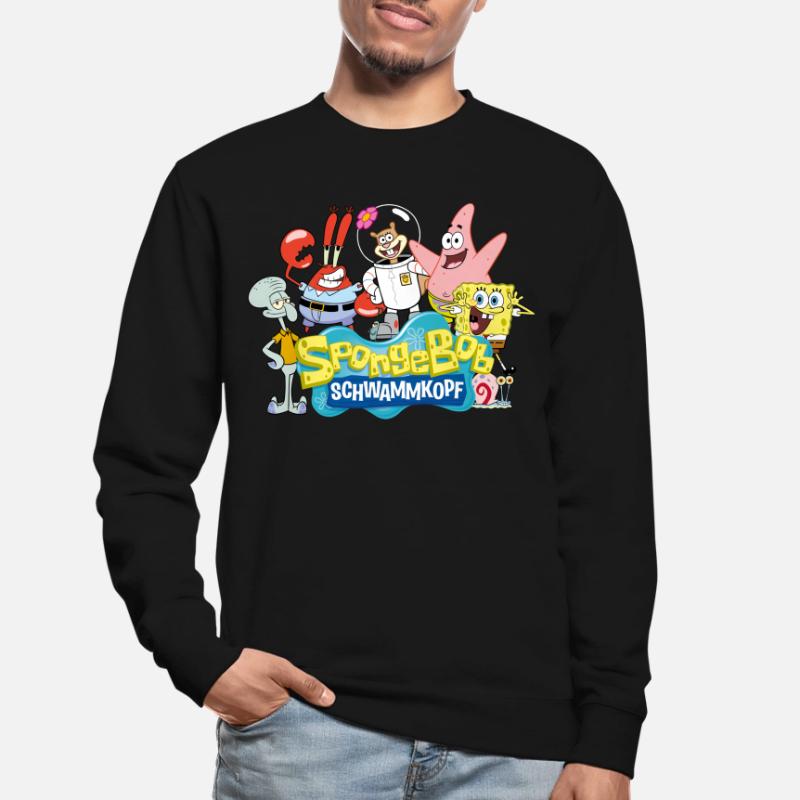SpongeBob SquarePants Logo Patrick Thaddäus Krabs Unisex Sweatshirt