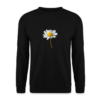 Daisies Marguerite Daisies - Unisex Sweatshirt - black - Front - Alina (178cm) & Michal (187cm)