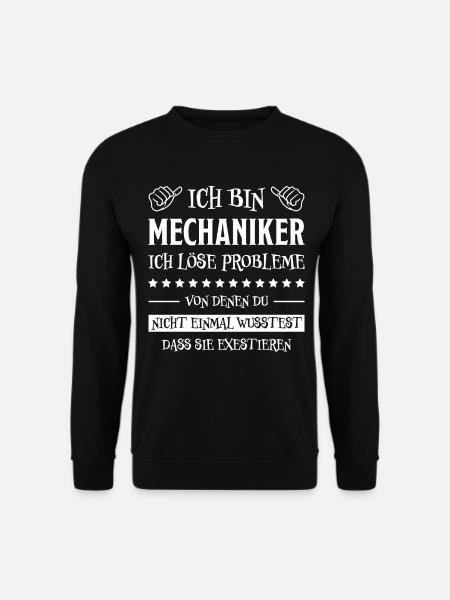 Mechaniker Job Lustiger Spruch Mechaniker Geschenk - Unisex Pullover - Schwarz