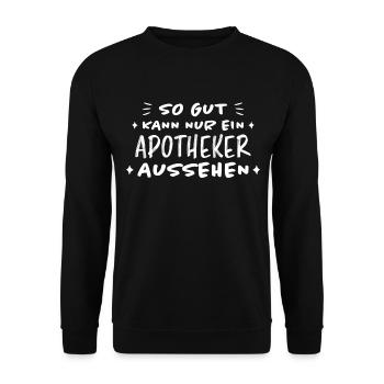 Apotheker Beruf Lustiger Spruch Apotheker Geschenk - Unisex Pullover - Schwarz - Vorne - Alina (178cm) & Michal (187cm)