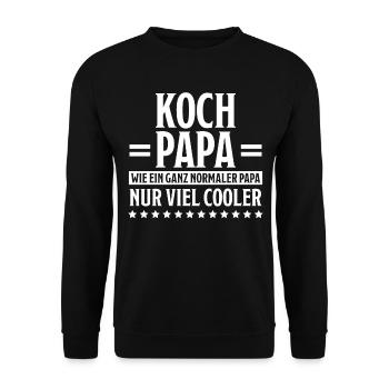Koch Lustig Spruch Beruf Gastronomie Koch Geschenk - Unisex Pullover - Schwarz - Vorne - Alina (178cm) & Michal (187cm)