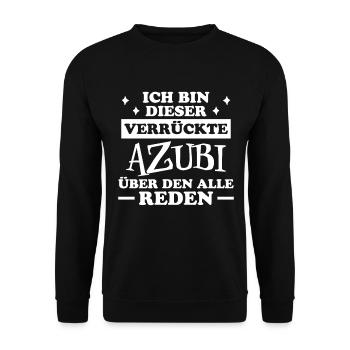 Azubi Spruch Lehrling Auszubildende Azubi Geschenk - Unisex Pullover - Schwarz - Vorne - Alina (178cm) & Michal (187cm)