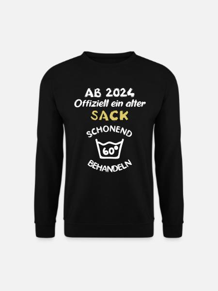 2024 offiziell alter Sack 60 60.Geburtstag 1964 - Unisex Pullover - Schwarz