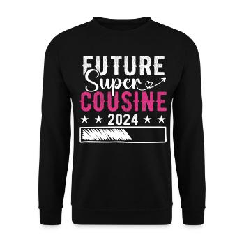 Future Super Cousine 2024 - Sweat-shirt Unisexe - noir - Devant - Alina (178cm) & Michal (187cm)