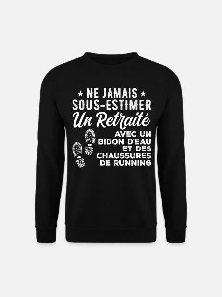 Humor Running Retreat - Unisex Sweatshirt - black