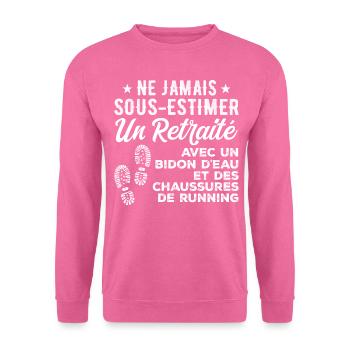 Humor-Lauf-Retreat - Unisex Pullover - Pink - Vorne