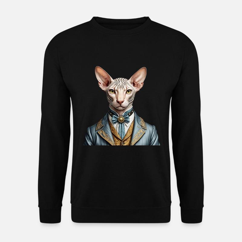 Elegant sphynx - Unisex Sweatshirt - black