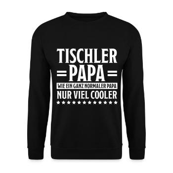Tischler Lustiger Spruch Beruf Tischler Geschenk - Unisex Pullover - Schwarz - Vorne - Alina (178cm) & Michal (187cm)