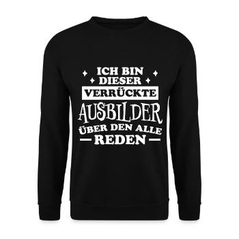 Ausbilder Beruf Lustiger Spruch Ausbilder Geschenk - Unisex Pullover - Schwarz - Vorne - Alina (178cm) & Michal (187cm)
