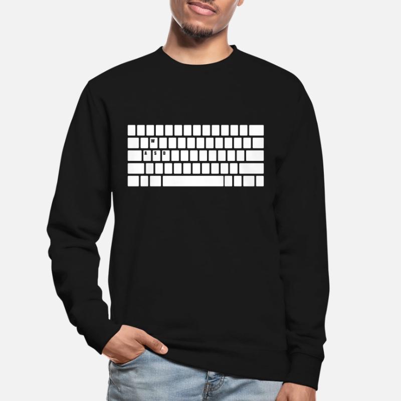 Computer Keyboard WASD Gaming PC Multiplayer Skill Unisex Sweatshirt