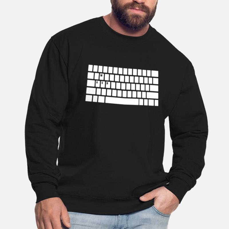 Computer Keyboard WASD Gaming PC Multiplayer Skill Unisex Sweatshirt
