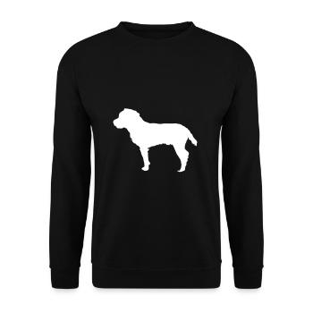 Jagdterrier - Deutscher Jagdterrier - Unisex Pullover - Schwarz - Vorne - Alina (178cm) & Michal (187cm)