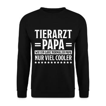 Tierarzt Lustige Spruch Beruf Tierarzt Geschenk - Unisex Pullover - Schwarz - Vorne - Alina (178cm) & Michal (187cm)