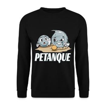Petanque Petanque Geschenke für einen Petanque - Unisex Pullover - Schwarz - Vorne - Alina (178cm) & Michal (187cm)