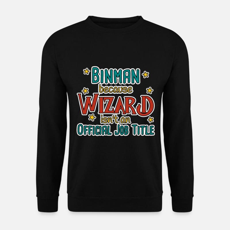 Binman Wizard - Unisex Sweatshirt - black