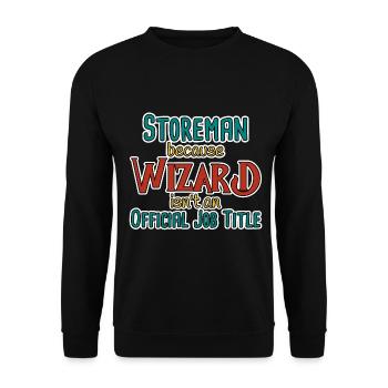 Storeman Wizard - Unisex Pullover - Schwarz - Vorne - Alina (178cm) & Michal (187cm)