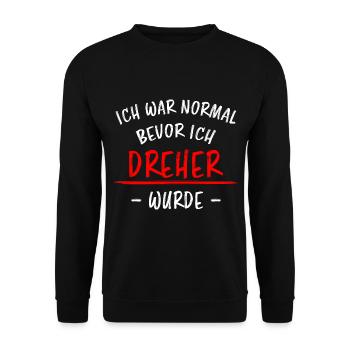 Dreher Lustiger Spruch Job Drehmaschinen Geschenk - Unisex Pullover - Schwarz - Vorne - Alina (178cm) & Michal (187cm)