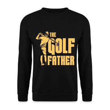 The Golf Father - Unisex Pullover - Schwarz - Vorne - Alina (178cm) & Michal (187cm)