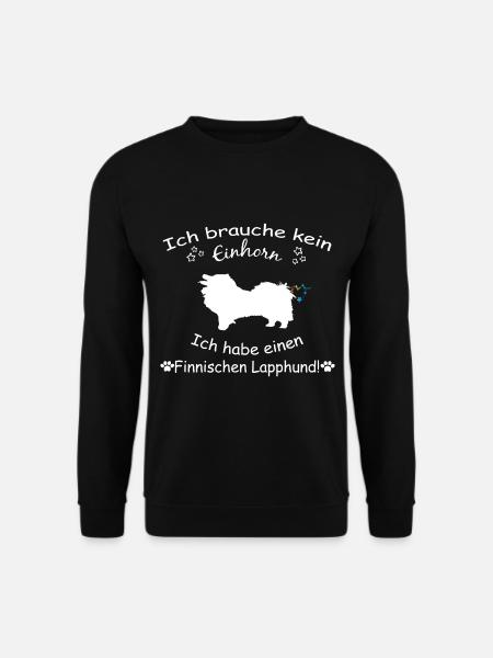 Finnischer Lapphund - Finnischer Lapphund - Unisex Pullover - Schwarz