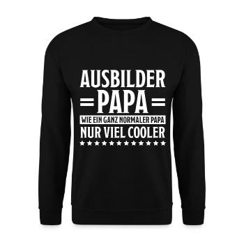 Ausbilder Beruf Lustiger Spruch Ausbilder Geschenk - Unisex Pullover - Schwarz - Vorne - Alina (178cm) & Michal (187cm)