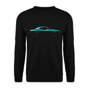 Sports Car Muscle Car Car Design - Unisex Sweatshirt - black - Front - Alina (178cm) & Michal (187cm)