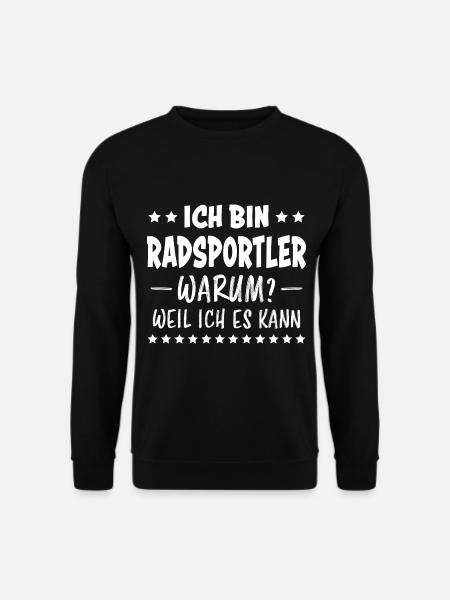 Radsportler Mountainbike Bike Fun Fahrrad Geschenk - Unisex Pullover - Schwarz