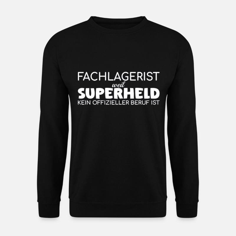 Fachlagerist Superheld - Unisex Pullover - Schwarz