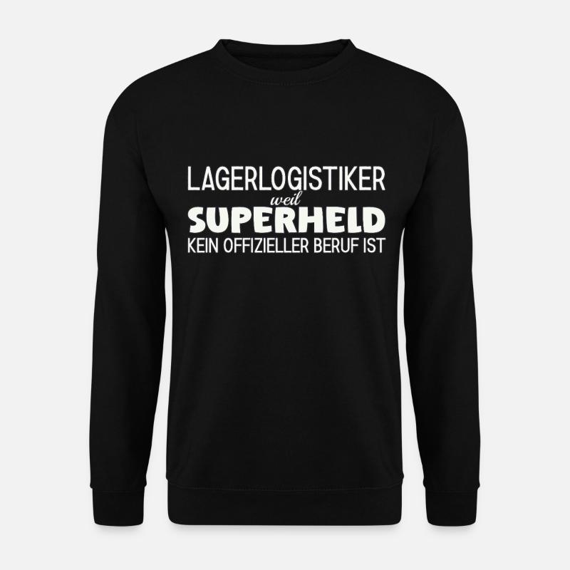 Warehouse logistician superhero - Unisex Sweatshirt - black