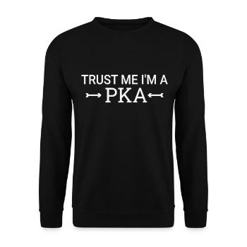 Pharmacie PKA Trust Me - Sweat-shirt Unisexe - noir - Devant - Alina (178cm) & Michal (187cm)