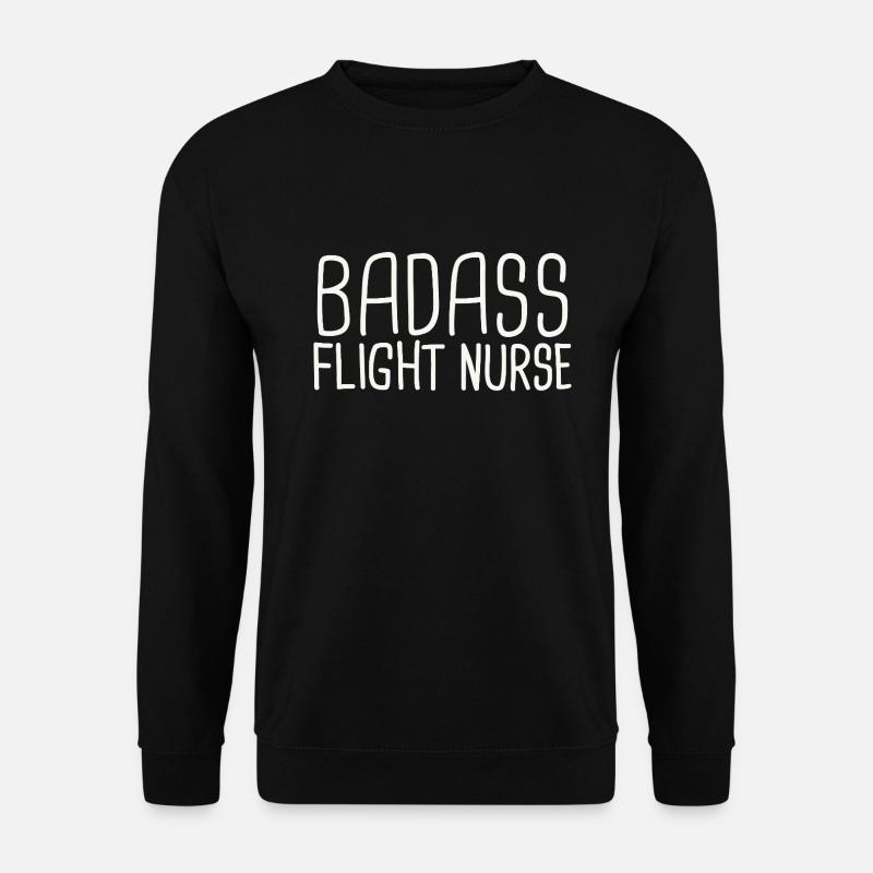 Flight Nurse Badass Luftrettung - Unisex Pullover - Schwarz