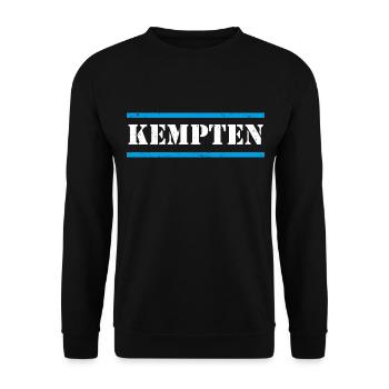 Kempten - Unisex Pullover - Schwarz - Vorne - Alina (178cm) & Michal (187cm)