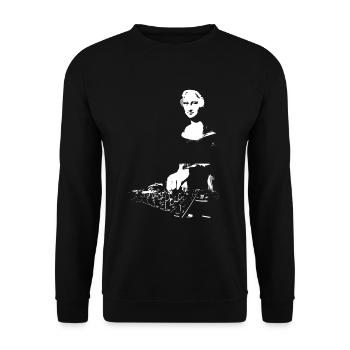 DJ Mona Lisa Mixer - Sweat-shirt Unisexe - noir - Devant - Alina (178cm) & Michal (187cm)