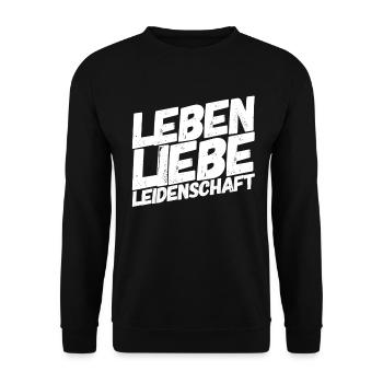 ich will alles im Leben - Unisex Pullover - Schwarz - Vorne - Alina (178cm) & Michal (187cm)