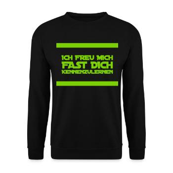 ich bin besser dran ohne dich - Unisex Pullover - Schwarz - Vorne - Alina (178cm) & Michal (187cm)