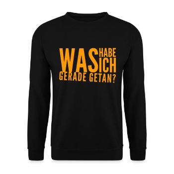 ich kann es nicht fassen - Unisex Pullover - Schwarz - Vorne - Alina (178cm) & Michal (187cm)