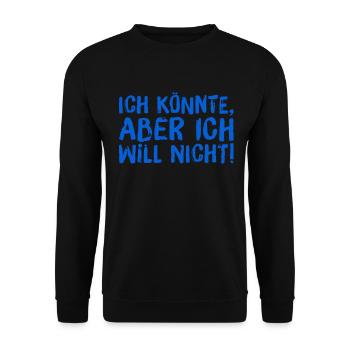 ich habe die Wahl - Unisex Pullover - Schwarz - Vorne - Alina (178cm) & Michal (187cm)