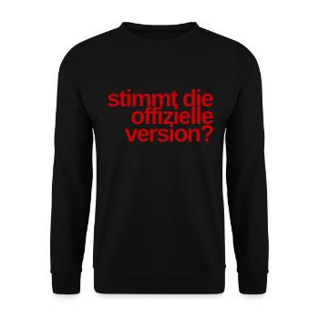 ich habe berechtigte Zweifel - Unisex Pullover - Schwarz - Vorne - Alina (178cm) & Michal (187cm)