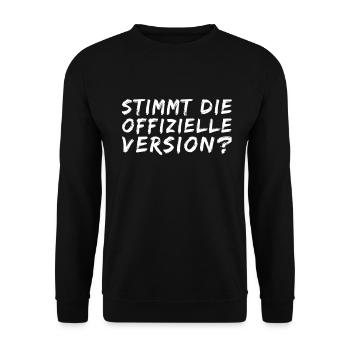 das kann nicht stimmen - Unisex Pullover - Schwarz - Vorne - Alina (178cm) & Michal (187cm)