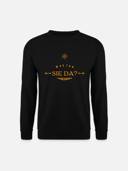 warum machen sie das? - Unisex Pullover - Schwarz