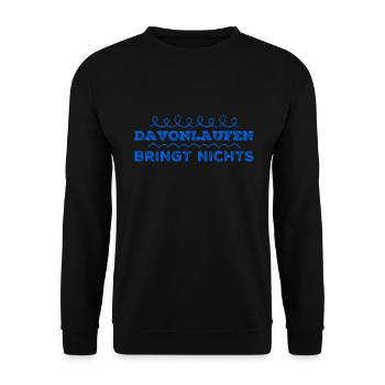 ich stelle mich meinen Problemen - Unisex Pullover - Schwarz - Vorne - Alina (178cm) & Michal (187cm)
