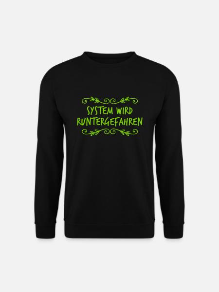 ich fahre mein System herunter - Unisex Pullover - Schwarz