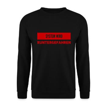 ich komme zur Ruhe - Unisex Pullover - Schwarz - Vorne - Alina (178cm) & Michal (187cm)