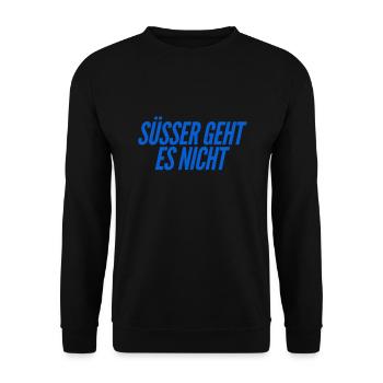 süßer geht es nicht - Unisex Pullover - Schwarz - Vorne - Alina (178cm) & Michal (187cm)
