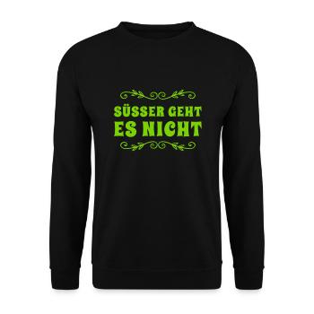 so süß wie nichts anderes - Unisex Pullover - Schwarz - Vorne - Alina (178cm) & Michal (187cm)