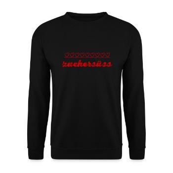 extrem süß - Unisex Pullover - Schwarz - Vorne - Alina (178cm) & Michal (187cm)