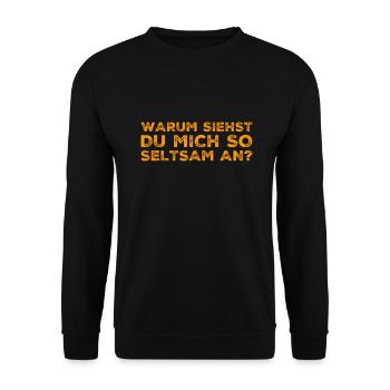 was ist los? - Unisex Pullover - Schwarz - Vorne - Alina (178cm) & Michal (187cm)