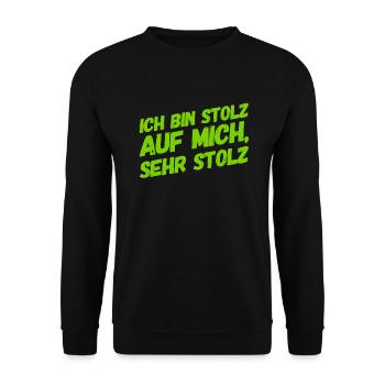 das habe ich gut gemacht - Unisex Pullover - Schwarz - Vorne - Alina (178cm) & Michal (187cm)