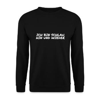 ich habe meine lichten Momente - Unisex Pullover - Schwarz - Vorne - Alina (178cm) & Michal (187cm)