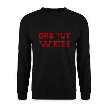 wie peinlich - Unisex Pullover - Schwarz - Vorne - Alina (178cm) & Michal (187cm)